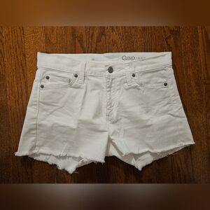 Gap 1969 Women's Summer cut-offs, White Denim Shorts Size 25, Size XS, 0-2